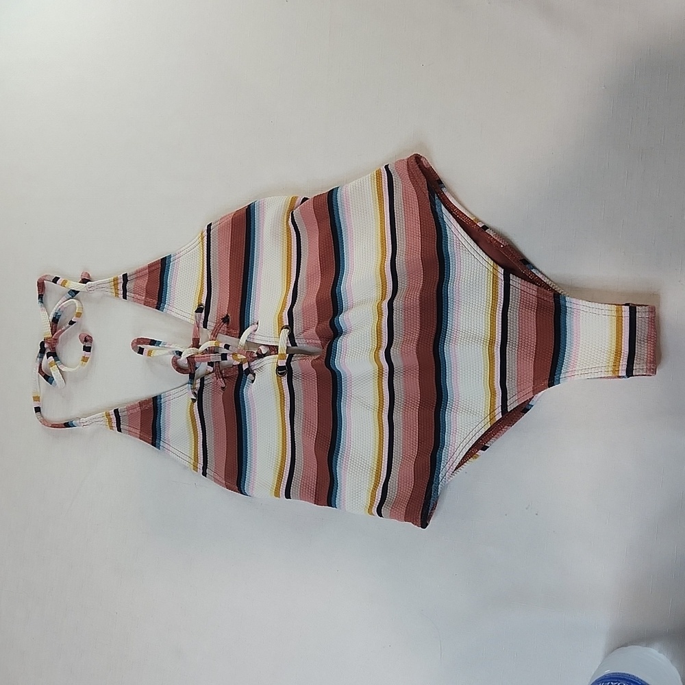 Billabong Striped Easy Daze One Piece Swimsuit. Size S - Picture 4 of 8